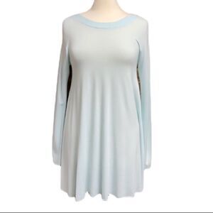 Jolie Mint Green Long Sleeve Crew Neck Tunic